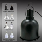 5.5" Deep Dome Reptile Light Fixture For Heat Lamp Focused Heat Lighting