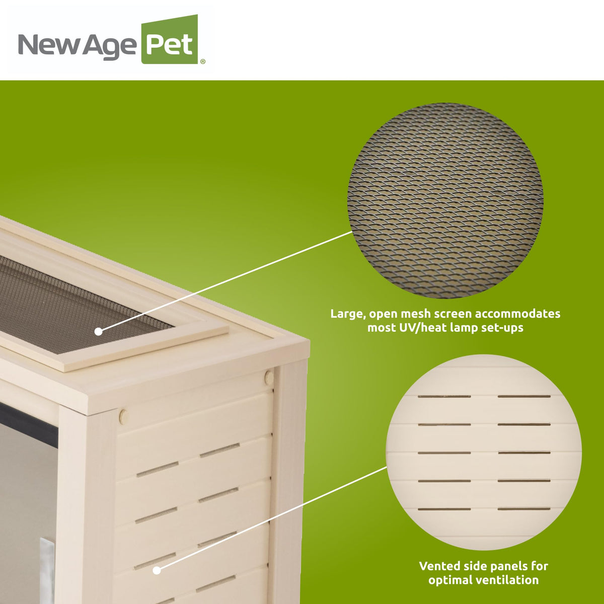 New Age Pet® ECOFLEX® 48" Mojave Reptile Enclosure, Large, Grey