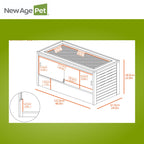 New Age Pet® ECOFLEX® 48" Mojave Reptile Enclosure, Large, Grey