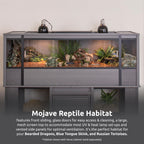 New Age Pet® ECOFLEX® 48" Mojave Reptile Enclosure, Large, Grey