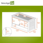 New Age Pet® ECOFLEX® 48" Mojave Reptile Enclosure, Large, Grey