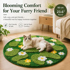 Cat Bed Pad Cat Carpet Mat for Pet Kitty Puppy (Light Green)