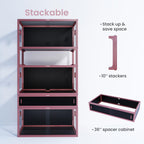 Phailozoo 120 Gallon Reptile Tank, Stackable 4x2x2 Reptile Enclosure