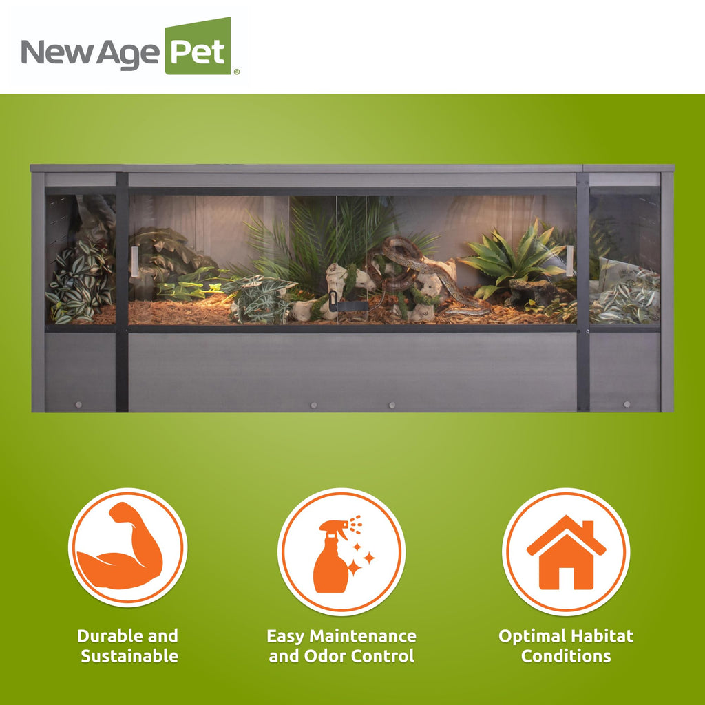 New Age Pet® ECOFLEX® 48" Mojave Reptile Enclosure, Large, Grey