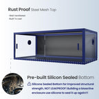 Phailozoo 120 Gallon Reptile Tank, Stackable 4x2x2 Reptile Enclosure
