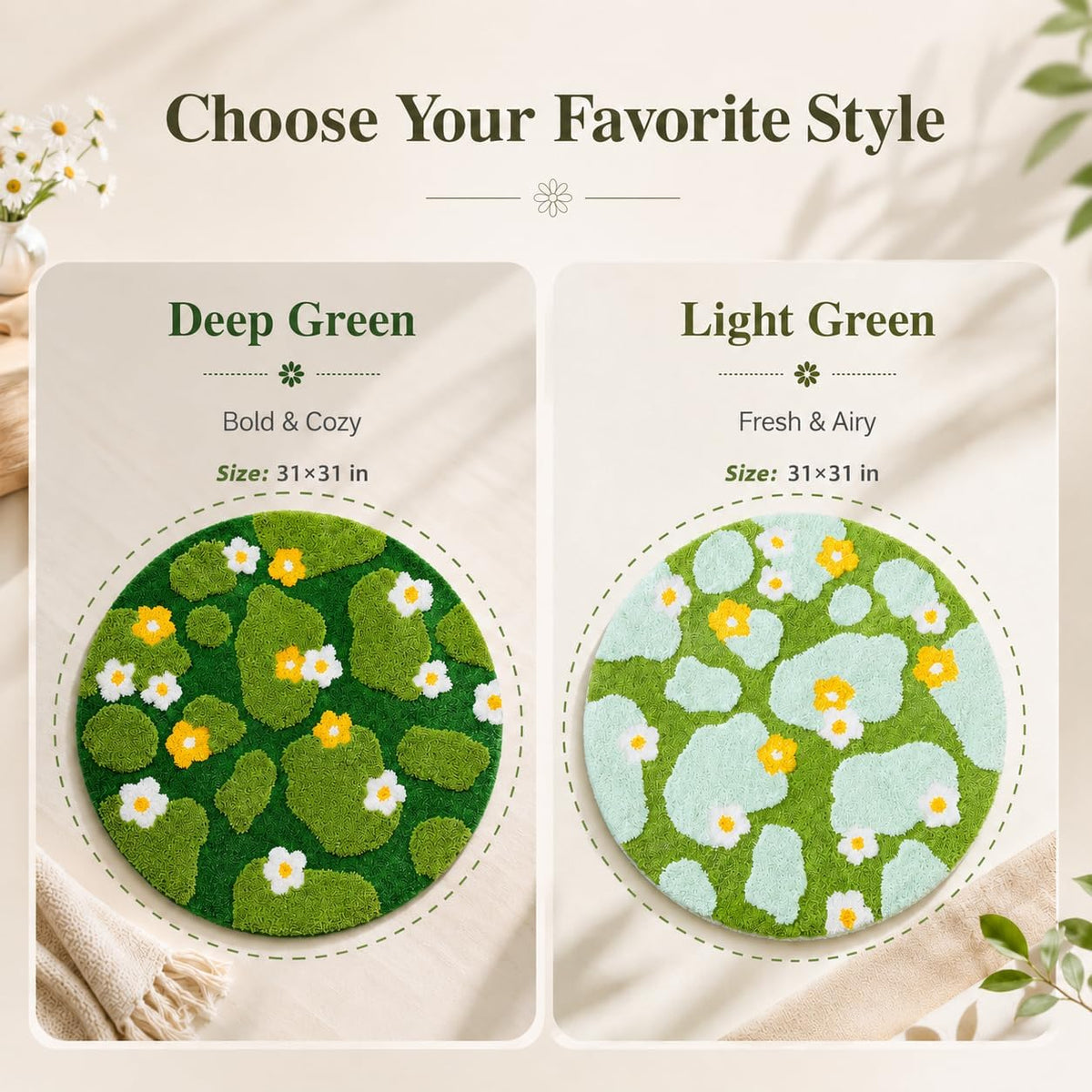 Cat Bed Pad Cat Carpet Mat for Pet Kitty Puppy (Light Green)