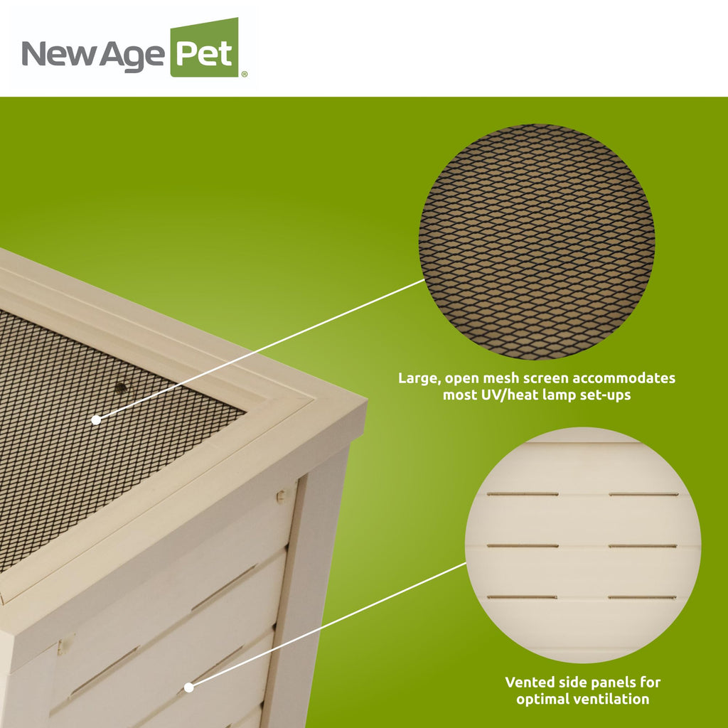 New Age Pet® ECOFLEX® 48" Mojave Reptile Enclosure, Large, Grey