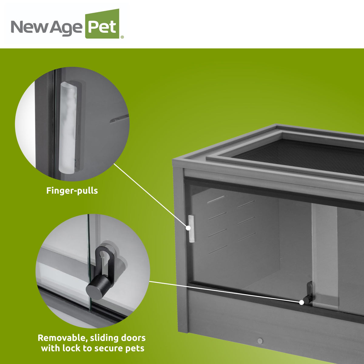 New Age Pet® ECOFLEX® 48" Mojave Reptile Enclosure, Large, Grey