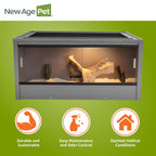 New Age Pet® ECOFLEX® 48" Mojave Reptile Enclosure, Large, Grey