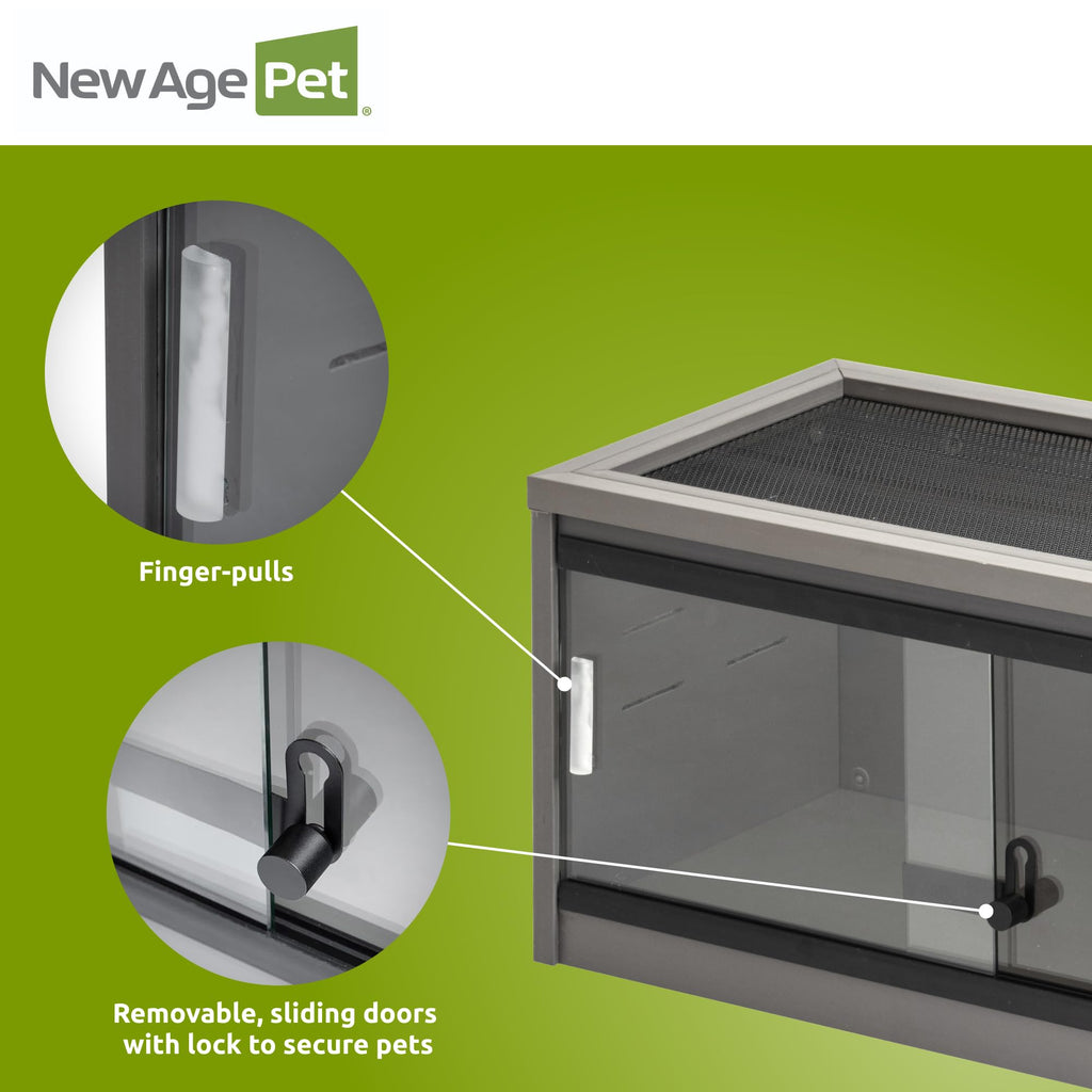 New Age Pet® ECOFLEX® 48" Mojave Reptile Enclosure, Large, Grey