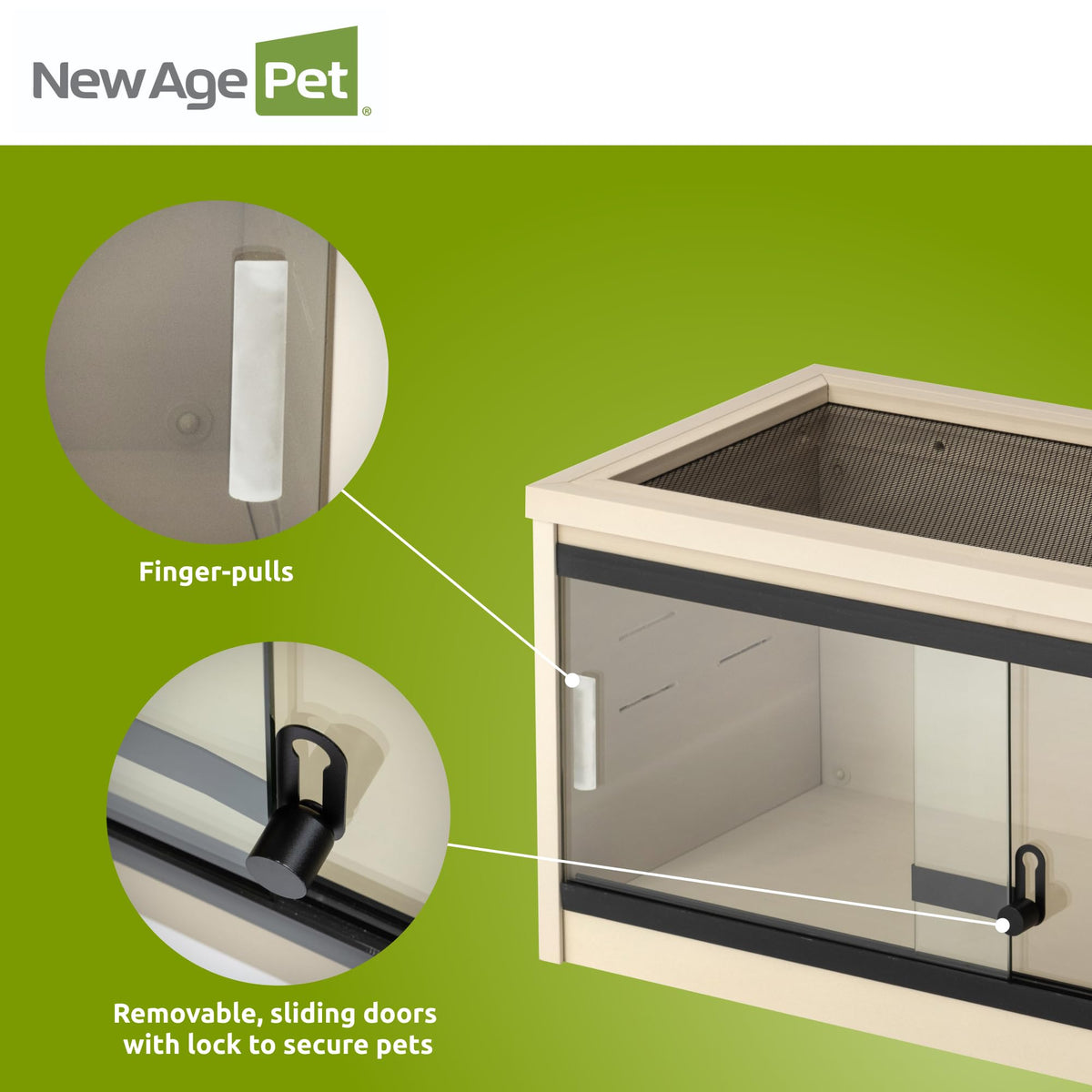 New Age Pet® ECOFLEX® 48" Mojave Reptile Enclosure, Large, Grey