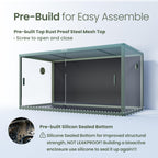 Phailozoo 120 Gallon Reptile Tank, Stackable 4x2x2 Reptile Enclosure
