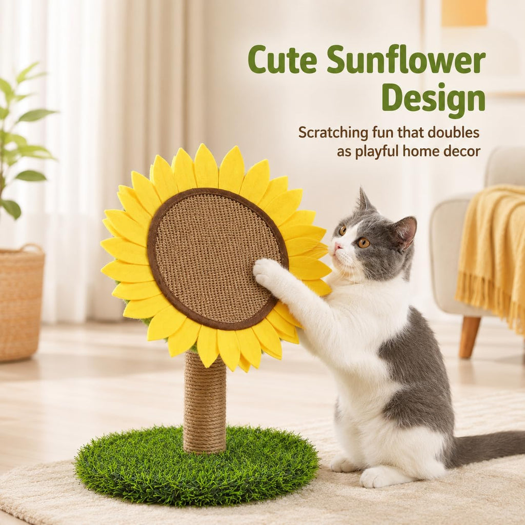 Cat Scratching Post Sisal Cat Scratcher Kitten Scratcher for Indoor Cats