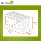 New Age Pet® ECOFLEX® 48" Mojave Reptile Enclosure, Large, Grey