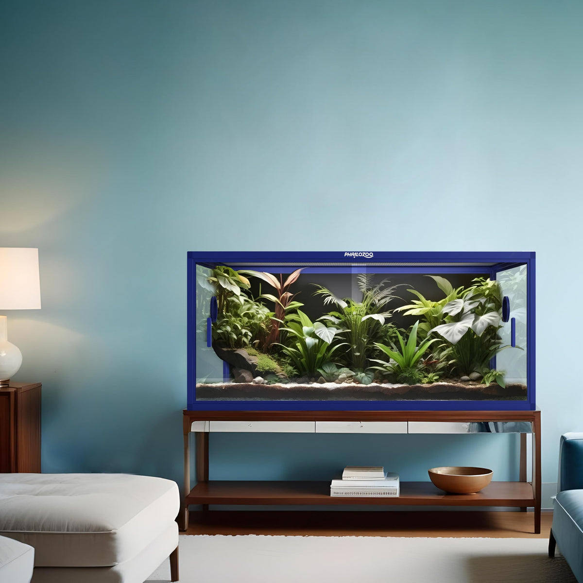Phailozoo 120 Gallon Reptile Tank, Stackable 4x2x2 Reptile Enclosure