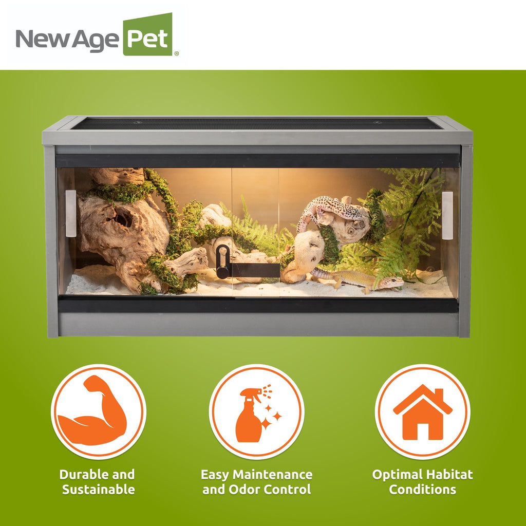 New Age Pet® ECOFLEX® 48" Mojave Reptile Enclosure, Large, Grey