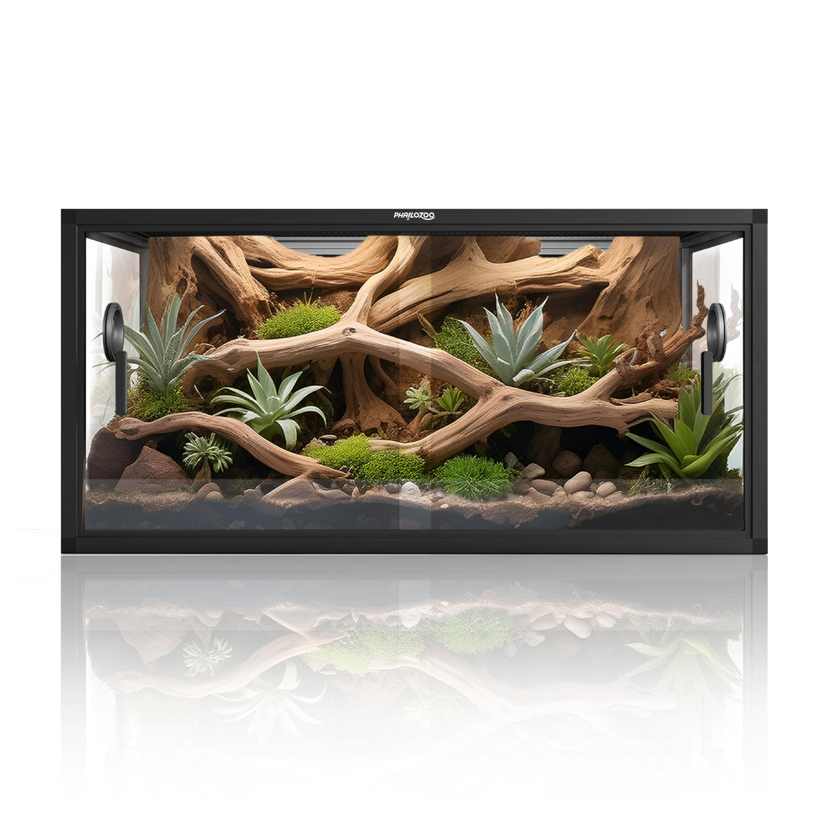 Phailozoo 120 Gallon Reptile Tank, Stackable 4x2x2 Reptile Enclosure
