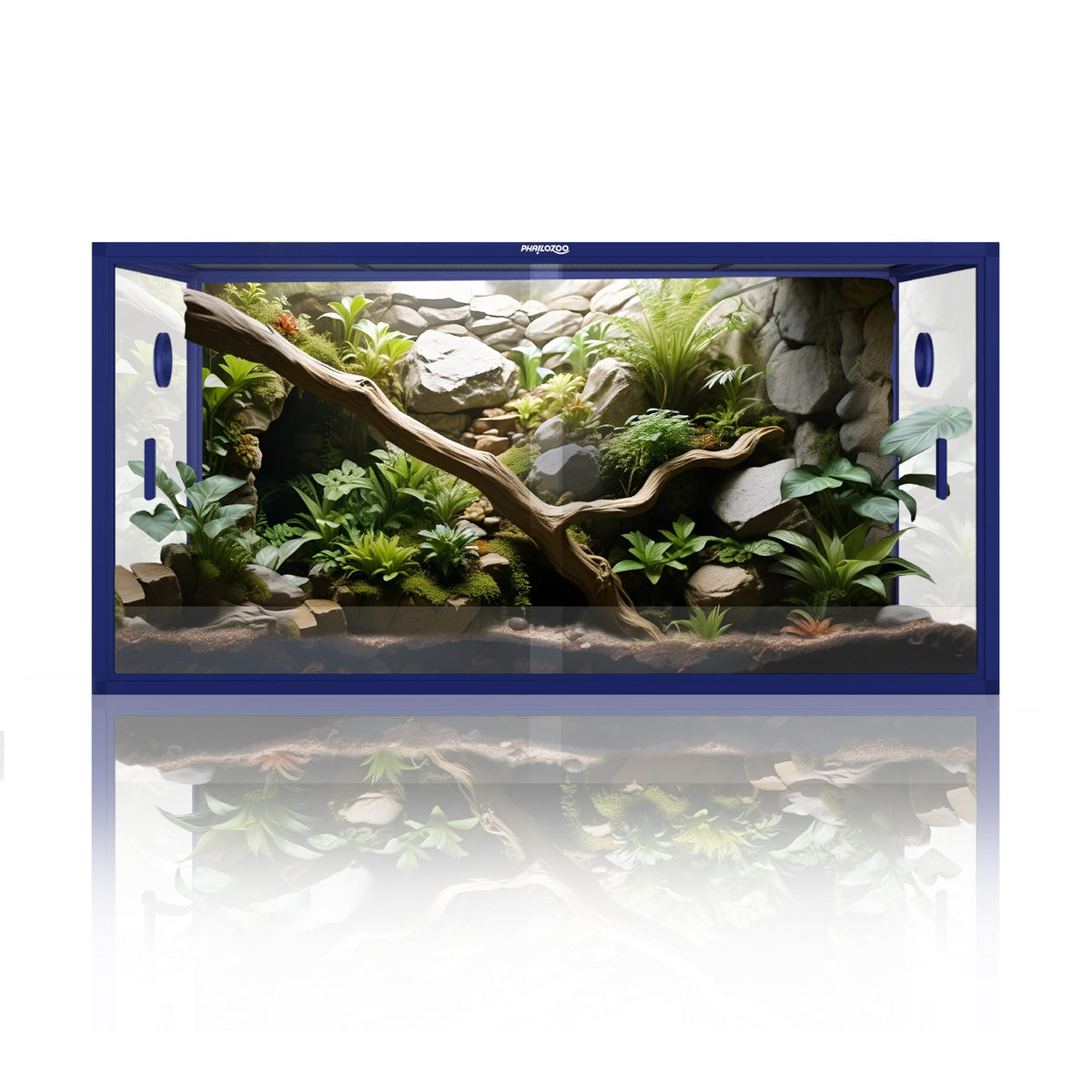 Phailozoo 120 Gallon Reptile Tank, Stackable 4x2x2 Reptile Enclosure