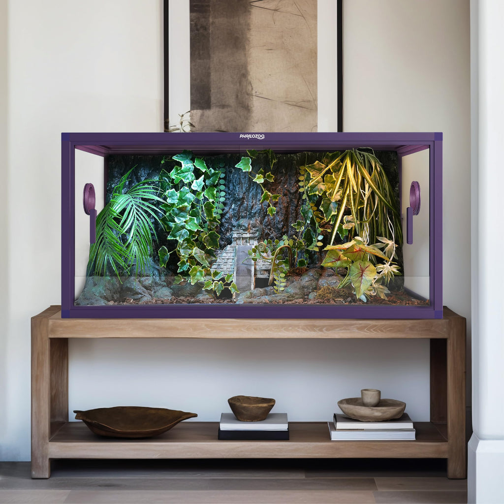 Phailozoo 120 Gallon Reptile Tank, Stackable 4x2x2 Reptile Enclosure