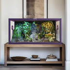 Phailozoo 120 Gallon Reptile Tank, Stackable 4x2x2 Reptile Enclosure