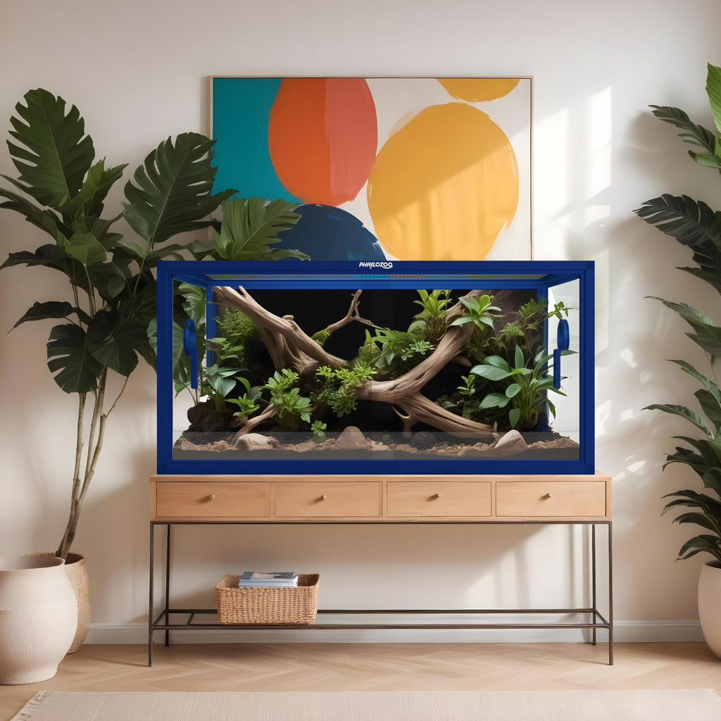 Phailozoo 120 Gallon Reptile Tank, Stackable 4x2x2 Reptile Enclosure