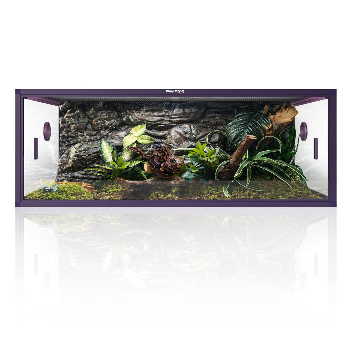 Phailozoo 120 Gallon Reptile Tank, Stackable 4x2x2 Reptile Enclosure