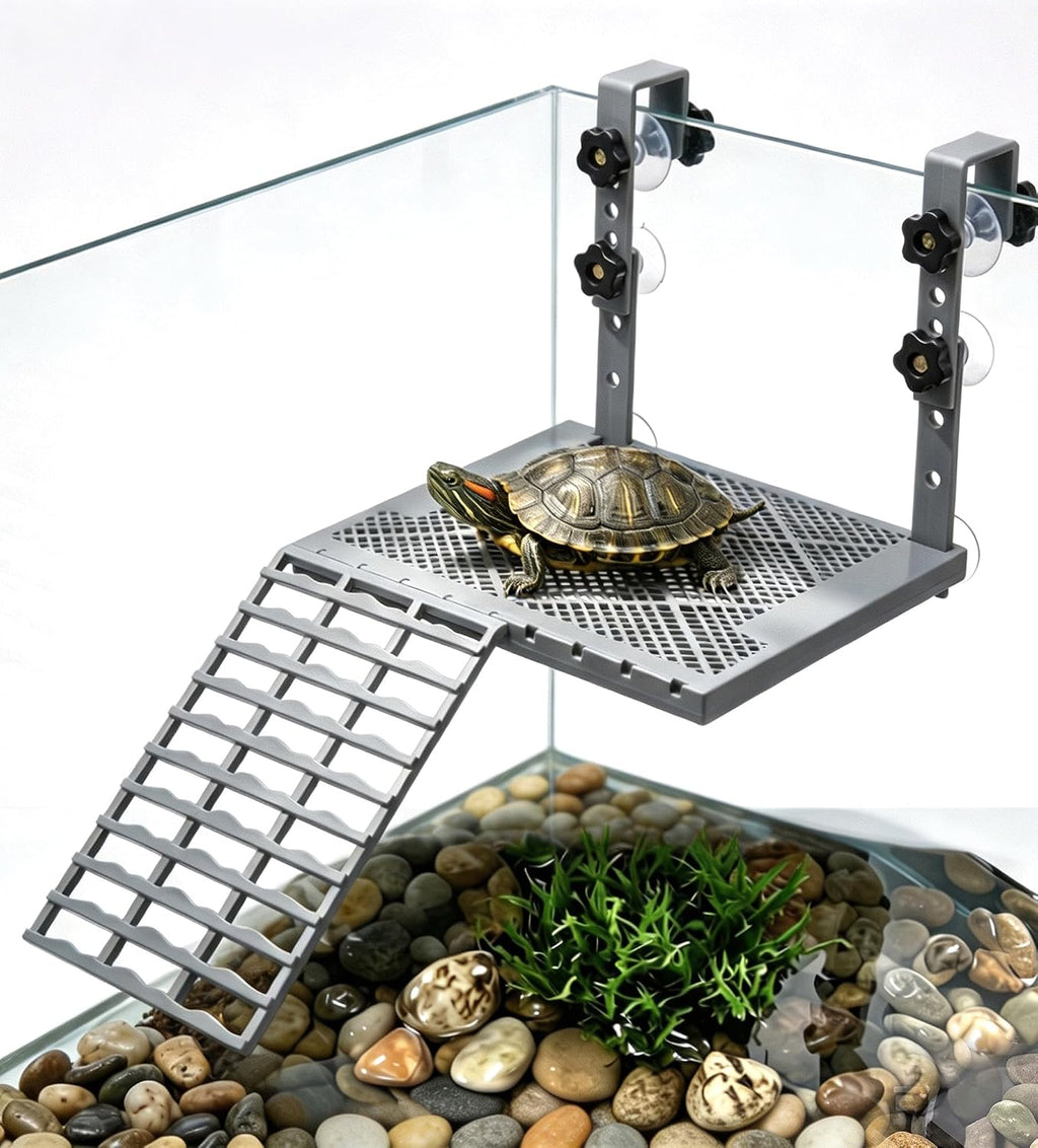Adjustable Hanging Turtle Basking Platform Tortoise Habitat Above Tank