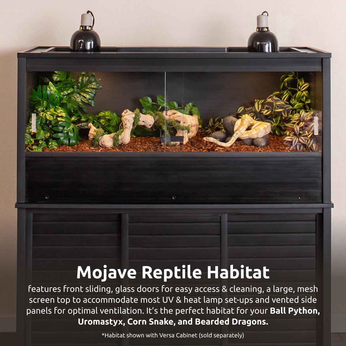 New Age Pet® ECOFLEX® 48" Mojave Reptile Enclosure, Large, Grey
