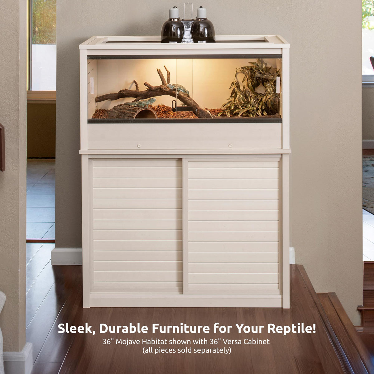 New Age Pet® ECOFLEX® 48" Mojave Reptile Enclosure, Large, Grey