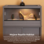 New Age Pet® ECOFLEX® 48" Mojave Reptile Enclosure, Large, Grey