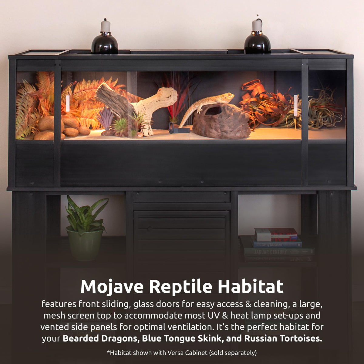 New Age Pet® ECOFLEX® 48" Mojave Reptile Enclosure, Large, Grey