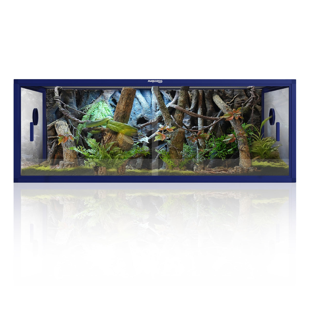 Phailozoo 120 Gallon Reptile Tank, Stackable 4x2x2 Reptile Enclosure