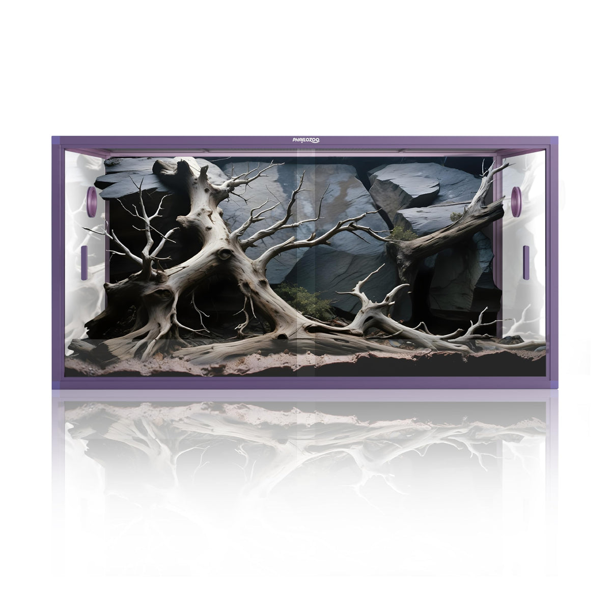 Phailozoo 120 Gallon Reptile Tank, Stackable 4x2x2 Reptile Enclosure