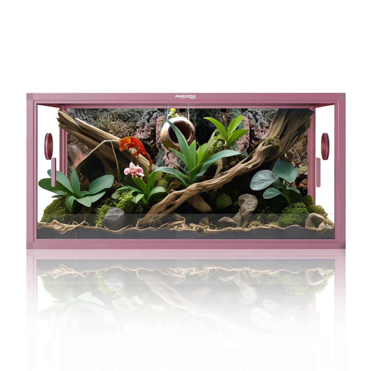 Phailozoo 120 Gallon Reptile Tank, Stackable 4x2x2 Reptile Enclosure