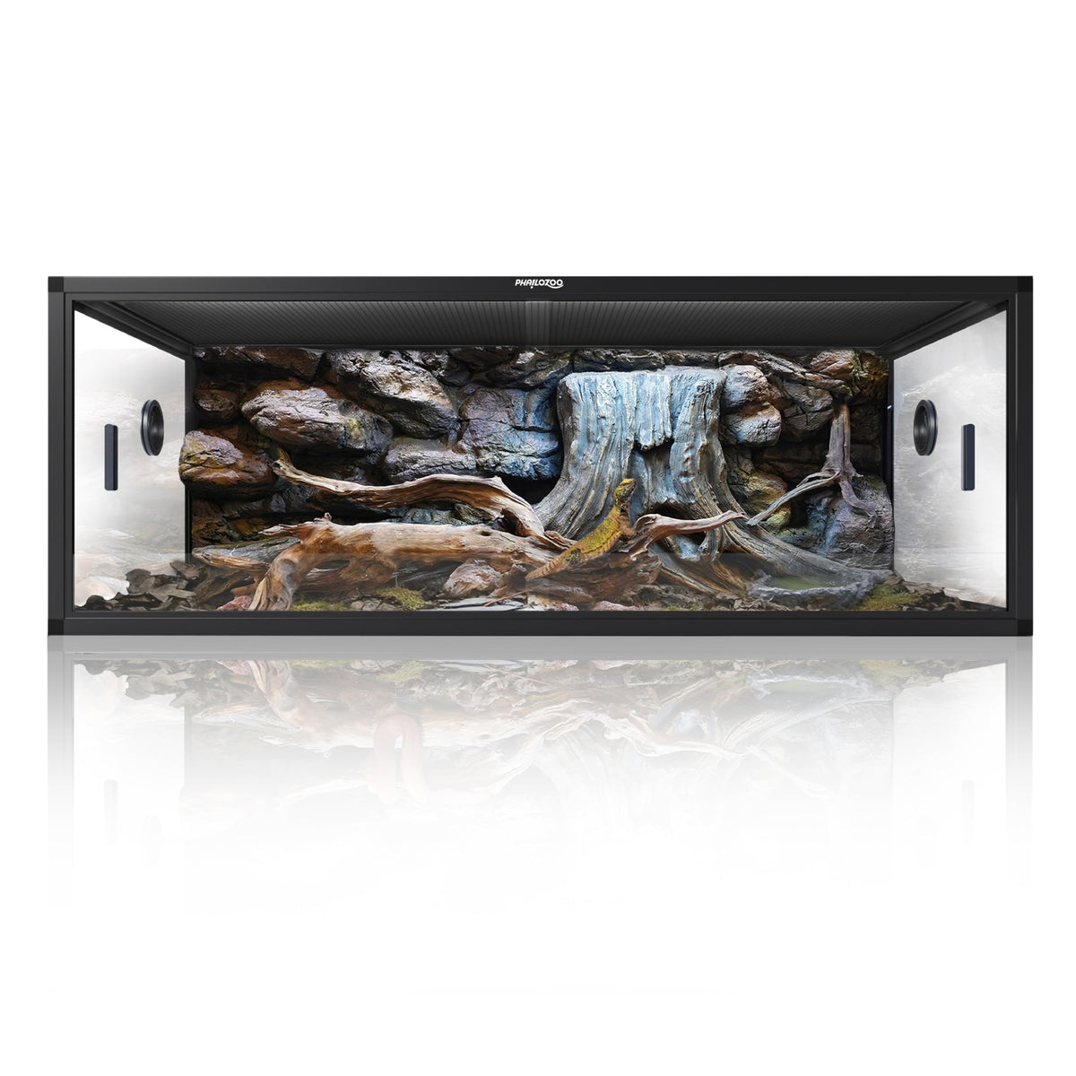 Phailozoo 120 Gallon Reptile Tank, Stackable 4x2x2 Reptile Enclosure