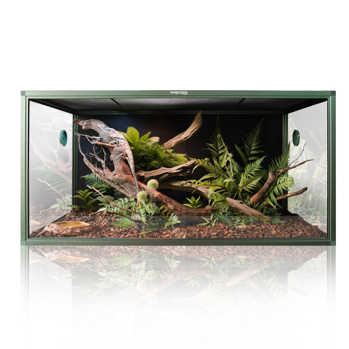 Phailozoo 120 Gallon Reptile Tank, Stackable 4x2x2 Reptile Enclosure