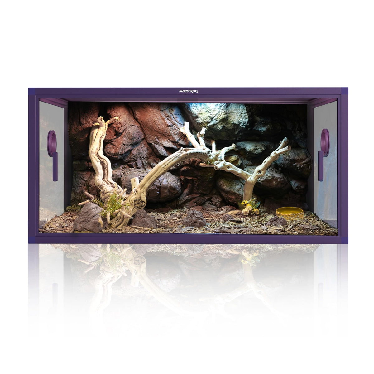 Phailozoo 120 Gallon Reptile Tank, Stackable 4x2x2 Reptile Enclosure