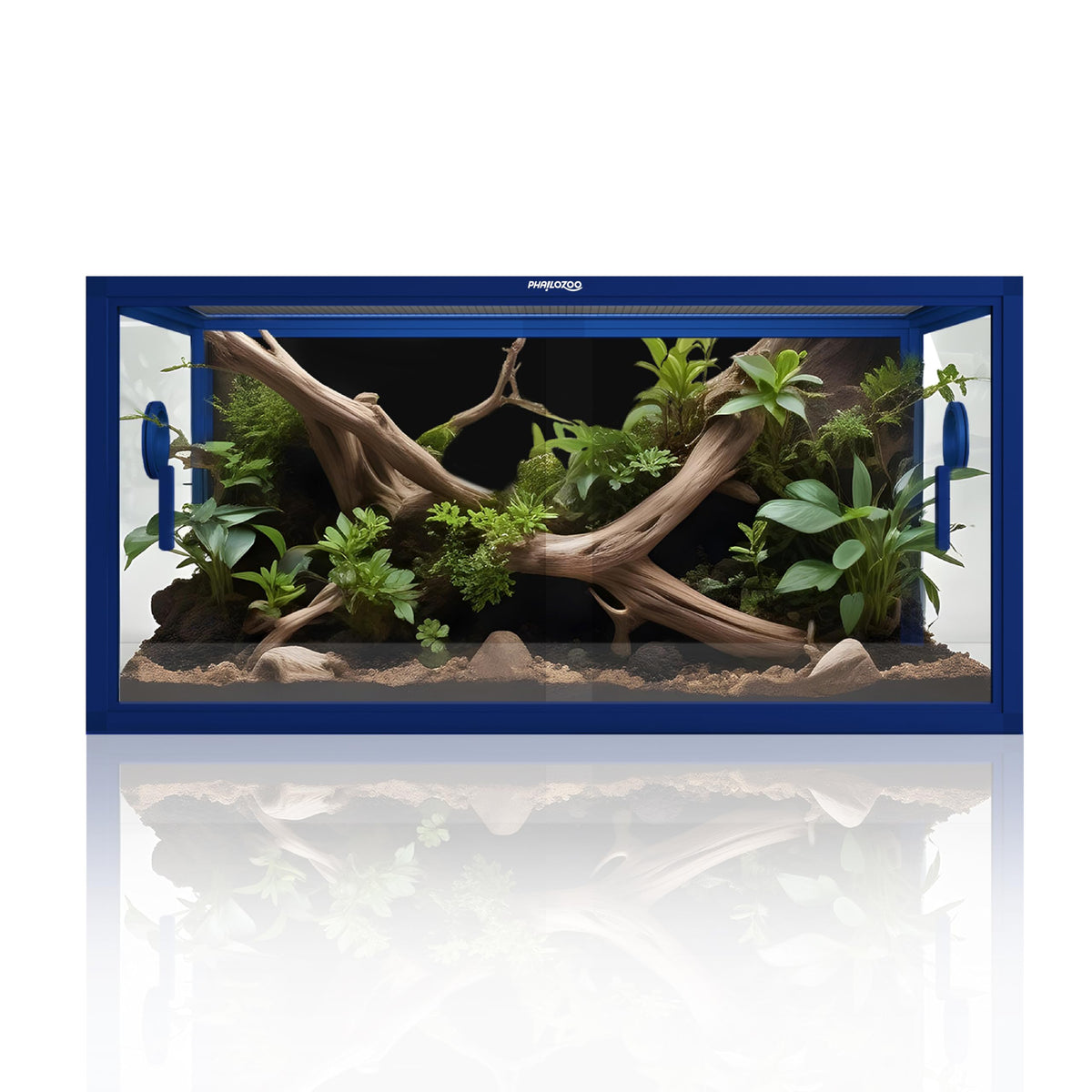 Phailozoo 120 Gallon Reptile Tank, Stackable 4x2x2 Reptile Enclosure