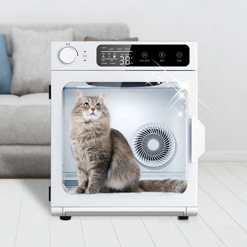 1100W Pet Dryer Box 54L Silent Sterilize Pet Dryer Machine Grooming Short Long Hair Cats Dryers Professional Dogs Supplies