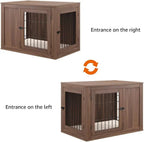 36 Inch Furniture Style Dog Crate with Cushion for Medium Dogs, Indoor Wire Cage