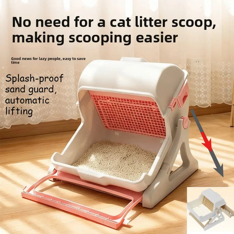 Semi-Automatic Self-Cleaning Cat Litter Box XXL Semi-Enclosed Four Seasons Cat Toilet Pet Supplies