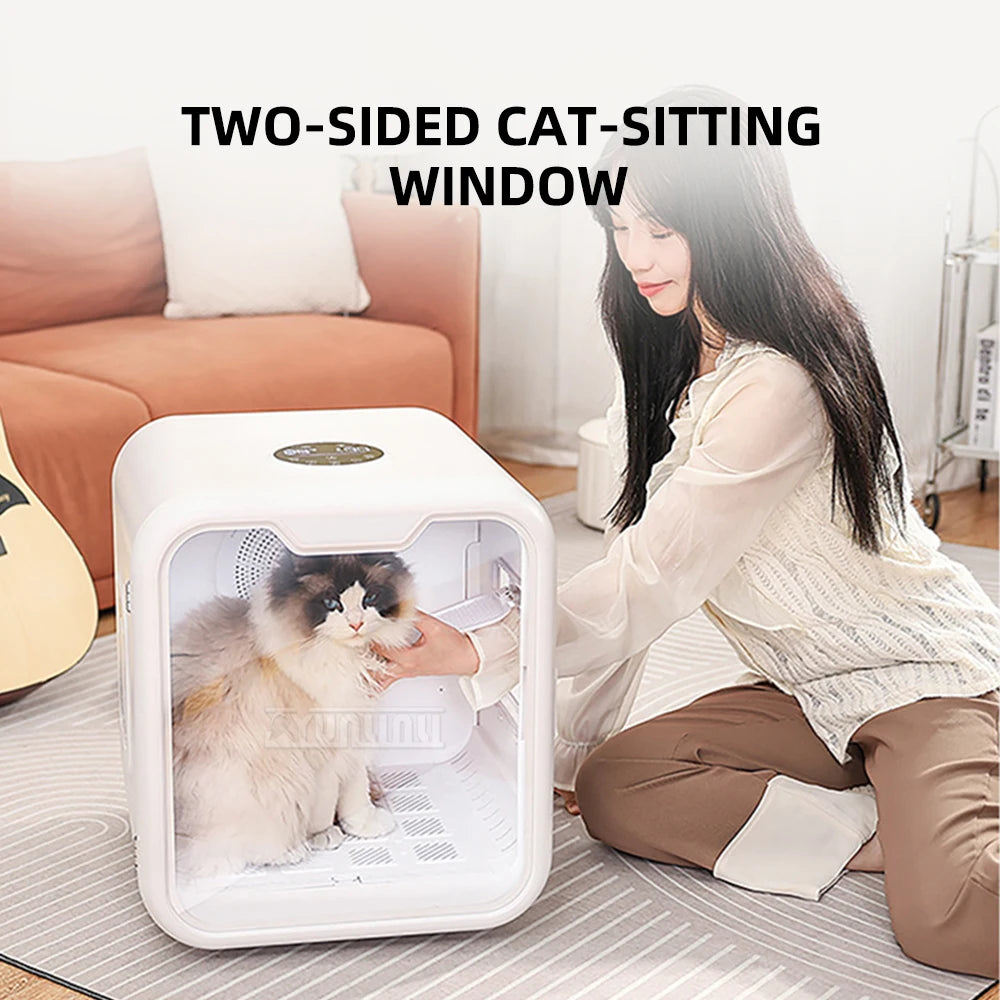 Automatic Quiet Large Capacity Drying Box,Pet Drying Box, Intelligent Hair Dryer,  Dog Cat Universal Dryer