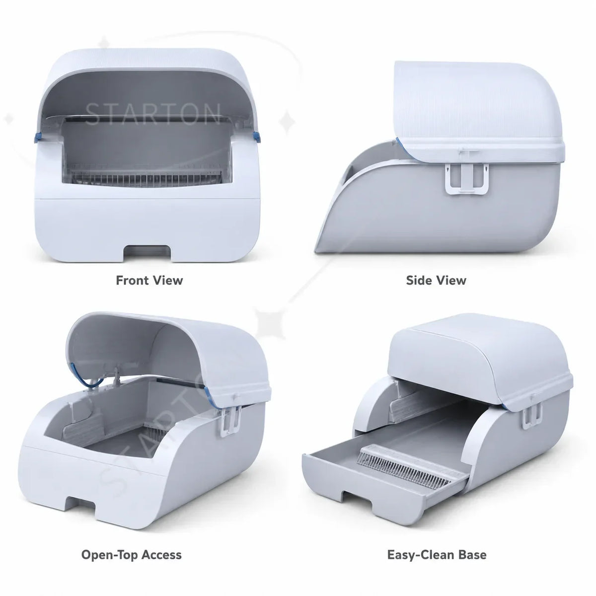 Cleaning Cat Litter Box for Automatic Odor Removal Sterilization Semi Enclosed