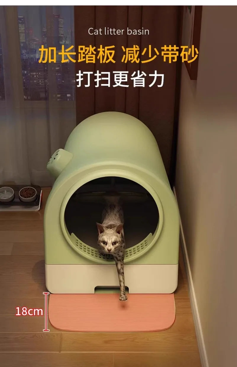 Cat Litter Box Extra Large Fully Enclosed Oversized To Reduce Splash Cat Toilet rabbit litter box cat litter drawer