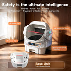 Self Cleaning Open Top Automatic Multiple Cat Litter Box, White