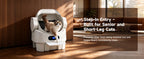 Self Cleaning Open Top Automatic Multiple Cat Litter Box, White