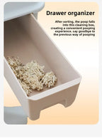 Semi-Automatic Self-Cleaning Cat Litter Box XXL Semi-Enclosed Four Seasons Cat Toilet Pet Supplies