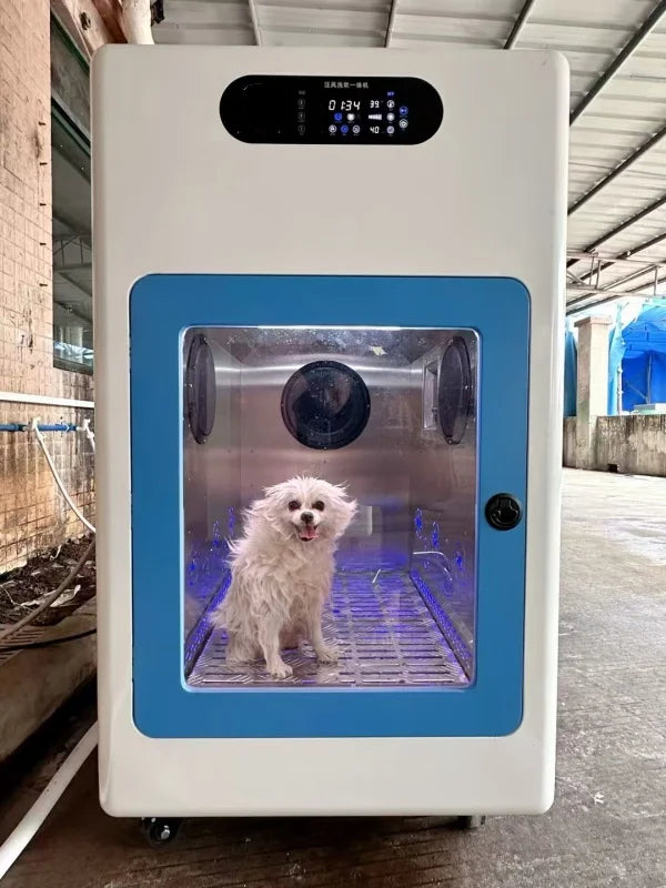 USMILEPET Fully Automatic Pet Wash and Dry in One Machine, Smart Ozone Cat and Dog Self-Service Bathing and Drying Machine