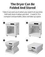 STLFLarge 100L Professional Smart Eco-Friendly Pet Hair Drying Box Fast Silent Dryer for Multi-Pet Dog Groomer Easy Use Bathroom
