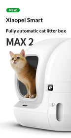 Extra Large Self-Cleaning Cat Litter Box, Enclosed Smart Toilet with Odor Control for Indoor Cats, Pet Furniture